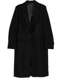 TOTEME - Single-Breasted Wool Coat - Lyst