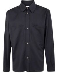 Laneus - Patch-Pocket Wool Shirt - Lyst