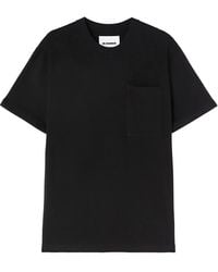 Jil Sander - Crewneck Cotton Jersey T-Shirt - Lyst