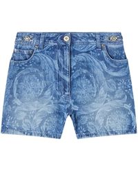 Versace - Denim Shorts - Lyst