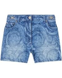 Versace - Denim Shorts - Lyst