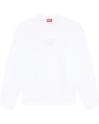 DIESEL - Sudadera con aberturas y logo - Lyst