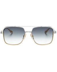 Dita Eyewear - Square-Frame Titanium Sunglasses - Lyst