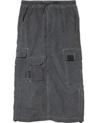 Izzue - Falda Con Parche Del Logo - Lyst