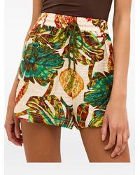 Marie Oliver - Short Ana Imprimé Tropical À Lien De Resserrage - Lyst