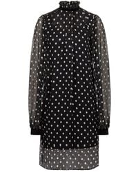 Nina Ricci - Gerüschtes Minikleid mit Polka Dots - Lyst