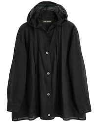 Our Legacy - Hooded Button-Up Shirt - Lyst