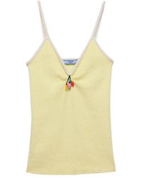 Prada - Cotton Bouclé Top - Lyst