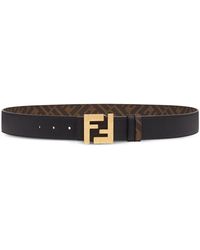 Fendi - Ff-Logo Reversible Leather Belt - Lyst