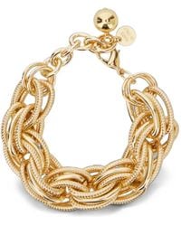 Semicouture - Chunky Textured-Link Bracelet - Lyst