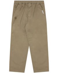 Aape By A Bathing Ape - Moonface Logo-Patch Trousers - Lyst
