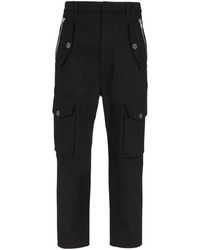 Balmain - Cropped Cargo Trousers - Lyst