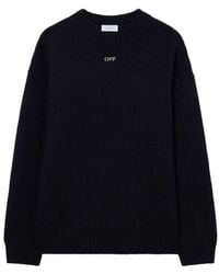 Off-White c/o Virgil Abloh - Pull Côtelé À Broderies Arrow - Lyst