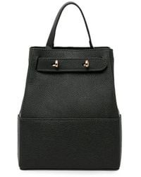 Silvian Heach - Pebbled Leather Turn-Lock Backpack - Lyst