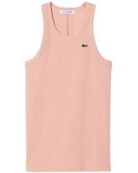 Lacoste - Round-Neck Tank Top - Lyst