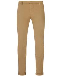 Dondup - Logo-Plaque Slim-Fit Chino Pants - Lyst