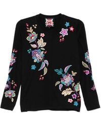 Johnny Was - Raw-Seam Crew-Neck T-Shirt - Lyst