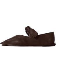 Hereu - Llasada Bow-Detail Square-Toe Ballet Flat - Lyst