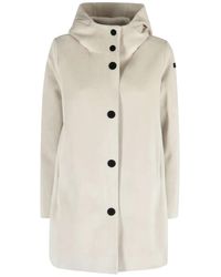 Rrd - Parka Velour Con Cappuccio - Lyst