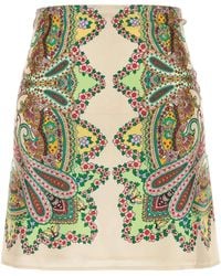 Etro - Chic Silk Mini Skirt - Lyst