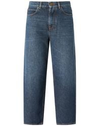 Pinko - Embroidered-Logo Jeans - Lyst