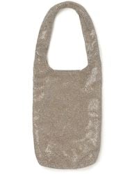 Kara - Crystal-Embellished Mesh Tote Bag - Lyst
