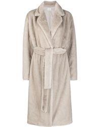 P.A.R.O.S.H. - Mantel Aus Faux Shearling - Lyst
