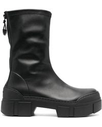 Vic Matié - 50Mm Leather Ankle Boots - Lyst