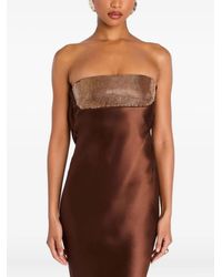 retroféte - Graziella Strapless Maxi-Jurk Met Pailletten - Lyst