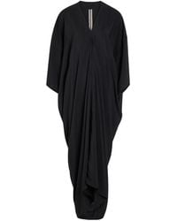 Rick Owens - V-Neck Draped Maxi Dress - Lyst