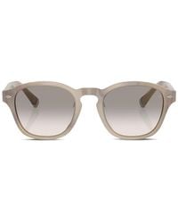 Brunello Cucinelli - Round-Frame Sunglasses - Lyst