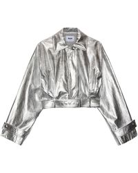 MSGM - Veste À Taille Ceinturée - Lyst
