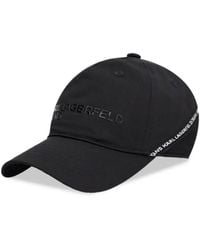 KARL LAGERFELD - Logo-Embossed Baseball Cap - Lyst