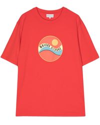 Maison Kitsuné - Pop Wave-print Cotton T-shirt - Lyst