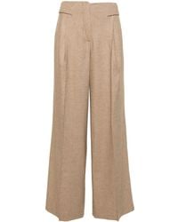 Remain - Wide-Leg Textured Trousers - Lyst