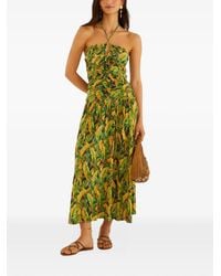 FARM Rio - Forest Parrots Ruched Bodice Maxi Dress - Lyst