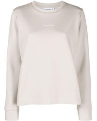 Calvin Klein - Sweat en coton à mini logo - Lyst