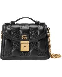 Gucci - Kleine Matelassé-Handtasche mit GG - Lyst
