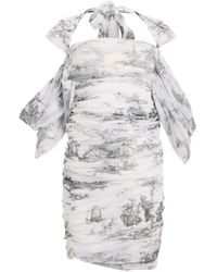 Philosophy Di Lorenzo Serafini - Ruched-Detail Mini Dress - Lyst