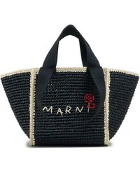 Marni - Gewebter Shopper mit Logo - Lyst