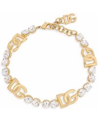 Dolce & Gabbana - Dg Embellished Bracelet - Lyst
