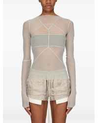 Rick Owens - Semi-Sheer Top - Lyst