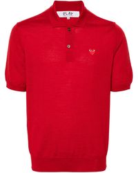 COMME DES GARÇONS PLAY - Logo-Patch Polo Shirt - Lyst