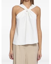 FEDERICA TOSI - Crossed Knot Top - Lyst
