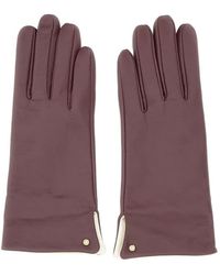 Gianni Chiarini - Logo-Rivet Leather Gloves - Lyst