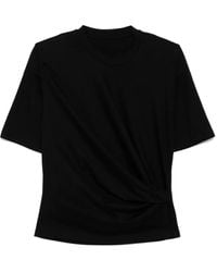 JNBY - Pleated T-Shirt - Lyst