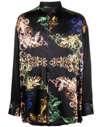 Tessitura - Baroque-Print Silk Shirt - Lyst