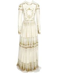 Giambattista Valli - Jardin D'Eden Embroidered Tulle Maxi Dress - Lyst