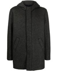 Harris Wharf London - Hooded Wool Coat - Lyst