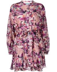 Chufy - Belted Floral-Print Dress - Lyst